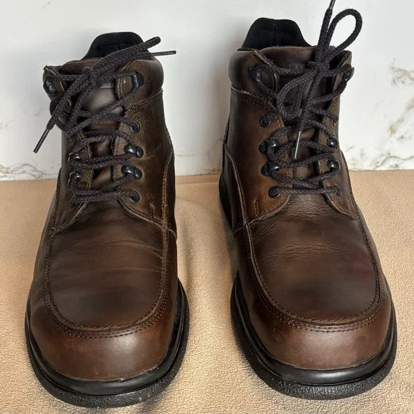 Red Wing Safety Chukka Steel Toe Work Boots 6662 Mens 10.5 E3 Brown Leather READ - Picture 1 of 13